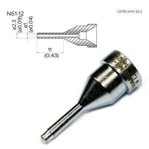 HAKKO NOZZLE,1.0mm,EXTRA LONG,FR-301,FR-4101/4102